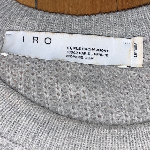 IRO “Sane” Sweater In Pearl Grey Size Medium - Picture 10 of 13